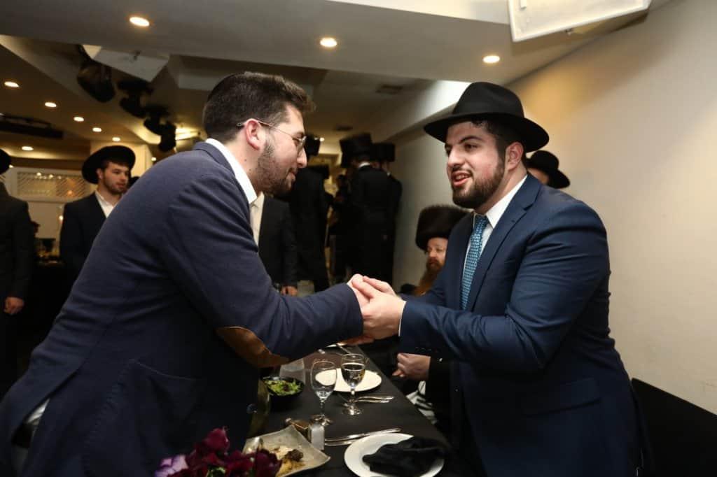 בראשות רבנים אדמורי"ם ואישי ציבור: הבראנז'ה חגגה אמש את האירוסין לאיש הפרסום יהושע רודניק • גלריה