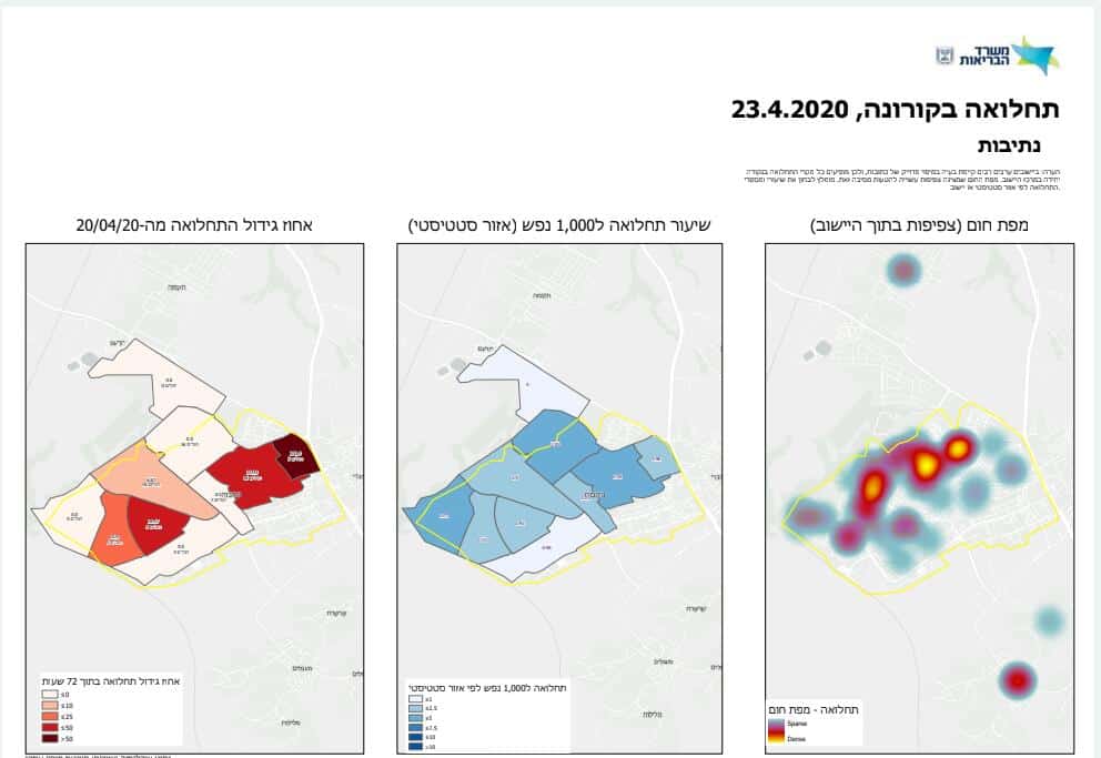 עקב ריכוזי חולים גבוהים הממשלה אישרה להטיל סגר על חלקים בנתיבות ובבית שמש החל מראשון בבוקר