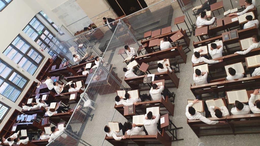 צפו: ה'שיעור כללי' בראדין והבית מדרש המחולק