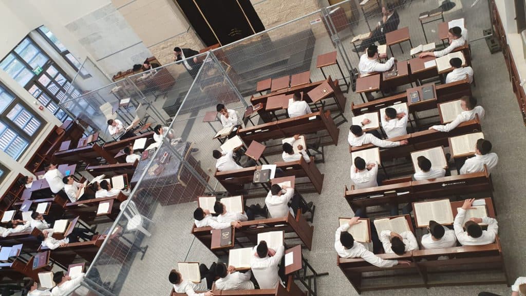 צפו: ה'שיעור כללי' בראדין והבית מדרש המחולק