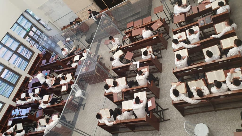 צפו: ה'שיעור כללי' בראדין והבית מדרש המחולק