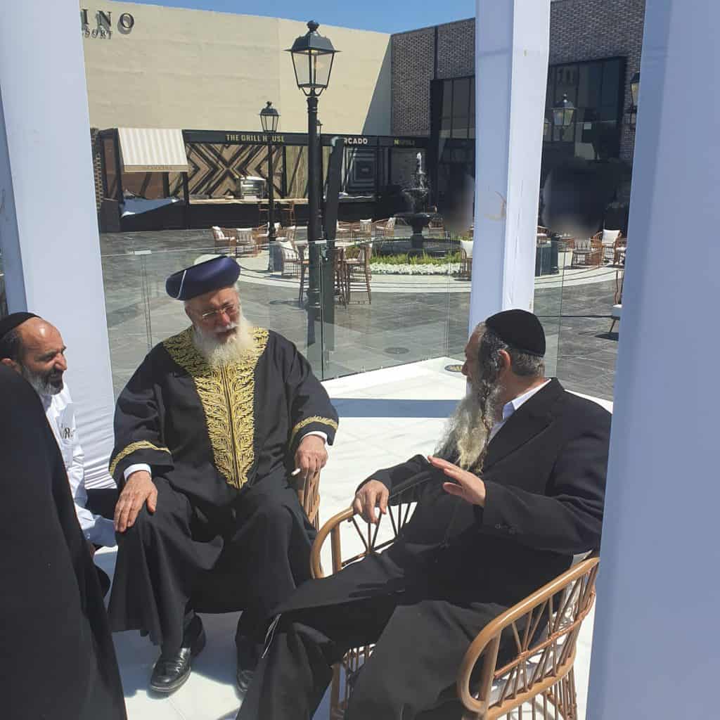 צפו: ר"י 'חוט של חסד' הגר"ש ארוש בפגישה עם רבה של ירושלים הגרש"מ עמאר