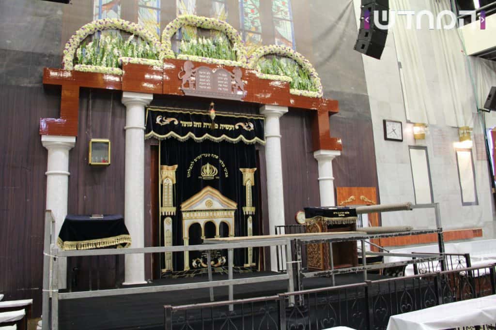 זֶ֤ה אֵלִי֙ וְאַנְוֵ֔הוּ: בתי הכנסת קושטו בפרחים ושושנים ענפי אילנות ובשמים • צפו 