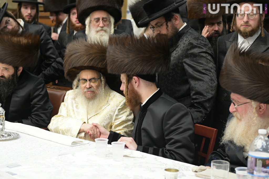 תיעוד ענק: חתונת נכדת האדמו"ר מסאטמר