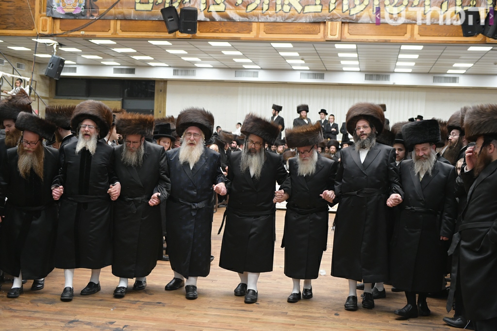 תיעוד ענק: חתונת נכדת האדמו"ר מסאטמר