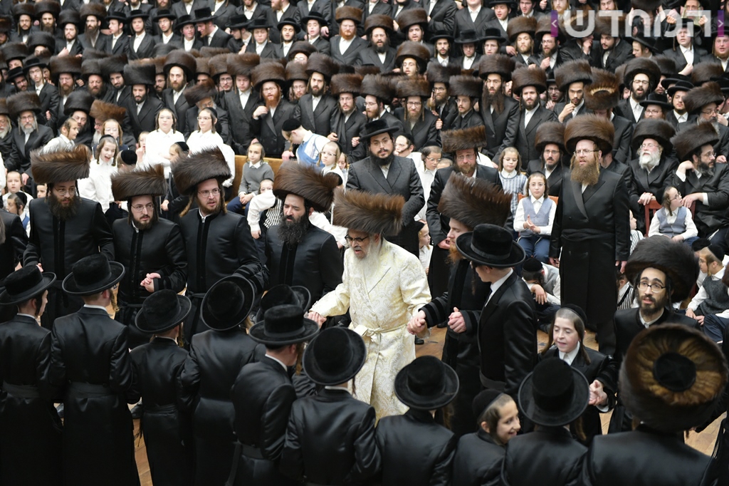 תיעוד ענק: חתונת נכדת האדמו"ר מסאטמר