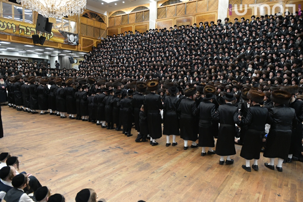תיעוד ענק: חתונת נכדת האדמו"ר מסאטמר