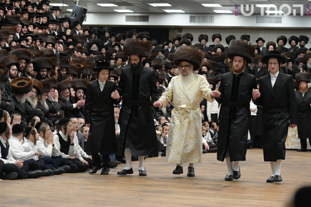 תיעוד ענק: חתונת נכדת האדמו"ר מסאטמר