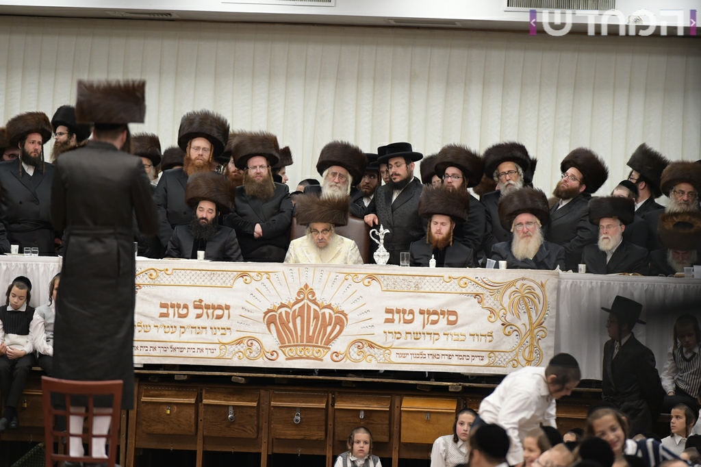 תיעוד ענק: חתונת נכדת האדמו"ר מסאטמר