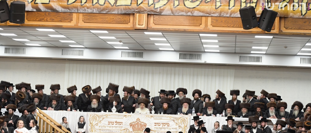 תיעוד ענק: חתונת נכדת האדמו"ר מסאטמר