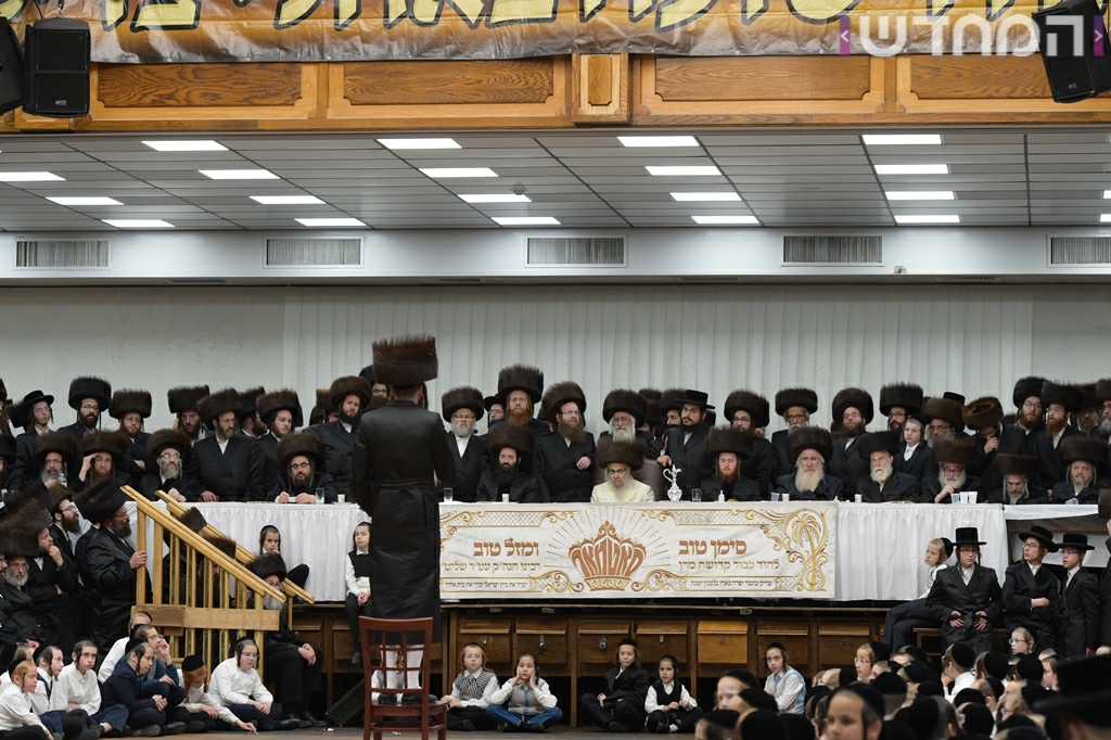 תיעוד ענק: חתונת נכדת האדמו"ר מסאטמר