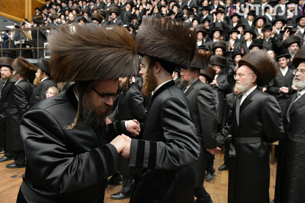 תיעוד ענק: חתונת נכדת האדמו"ר מסאטמר