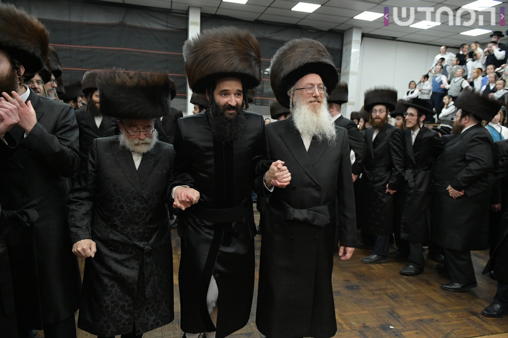 תיעוד ענק: חתונת נכדת האדמו"ר מסאטמר