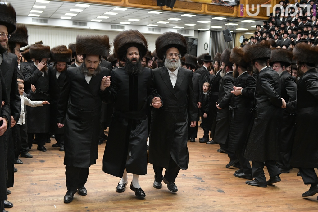 תיעוד ענק: חתונת נכדת האדמו"ר מסאטמר
