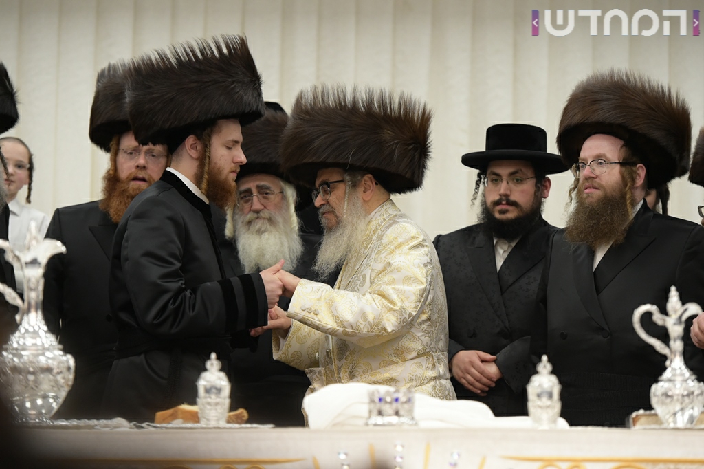 תיעוד ענק: חתונת נכדת האדמו"ר מסאטמר