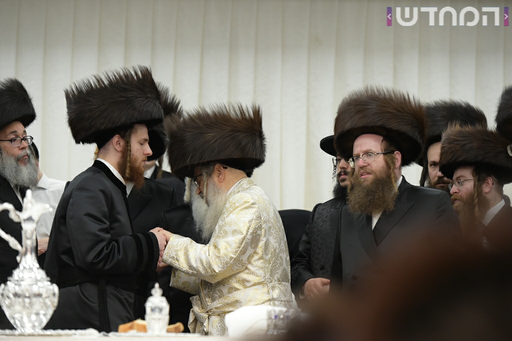 תיעוד ענק: חתונת נכדת האדמו"ר מסאטמר