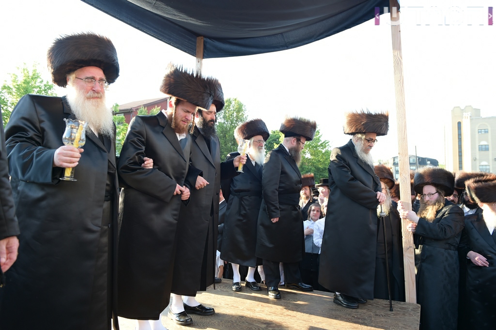 תיעוד ענק: חתונת נכדת האדמו"ר מסאטמר