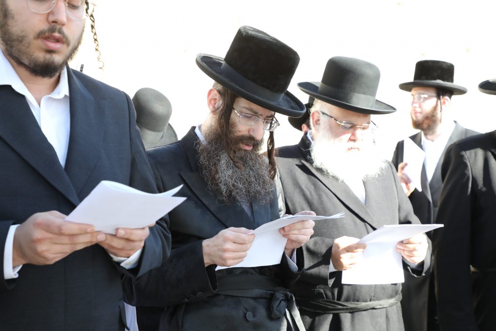 תיעוד: מעמד הקמת מצבה של כ"ק האדמו"ר מקליוולנד זצ"ל