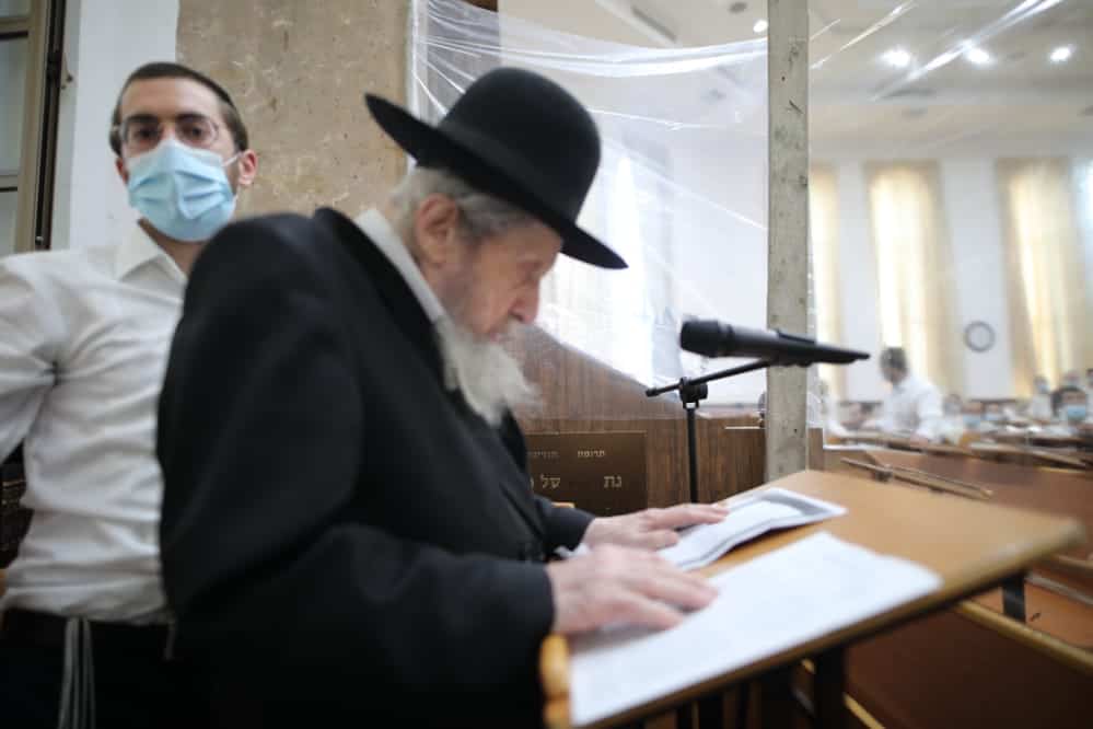 השיעור כללי של הגר"ד לנדא בהיכל ישיבת סלבודקא