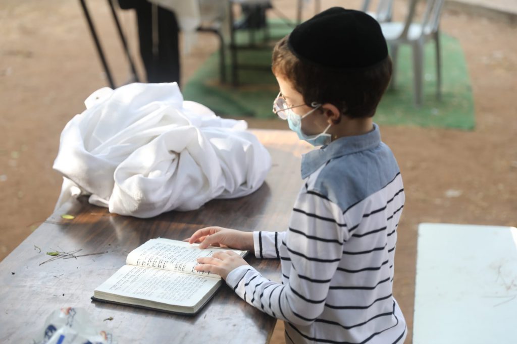 צפו: הגר"מ גריינמן שומע קריאת התורה בחצר ביתו צפו: הגר"מ גריינמן שומע קריאת התורה בחצר ביתו