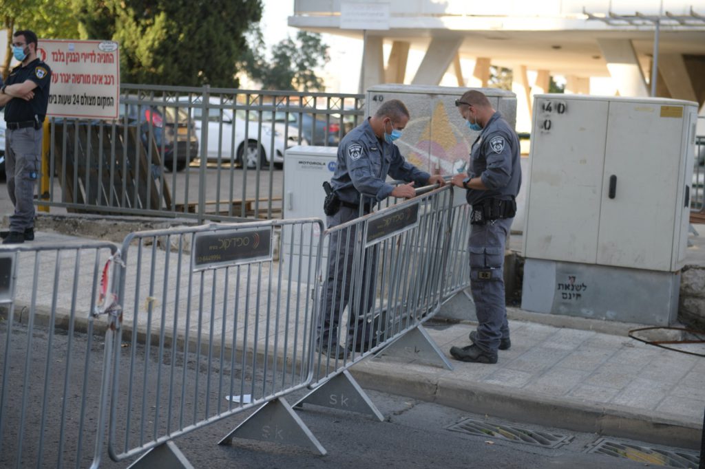 תיעוד המשטרה נערכת להפגנות הערב בבלפור