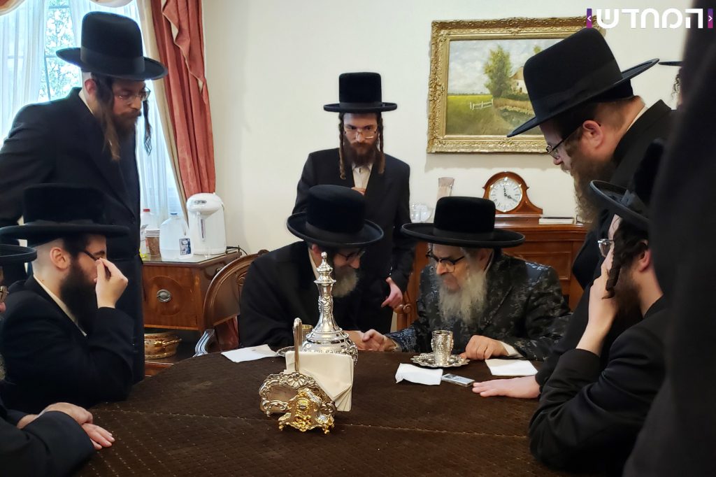 הרבי מסקולען בביקור בקרית יואל • גלריה