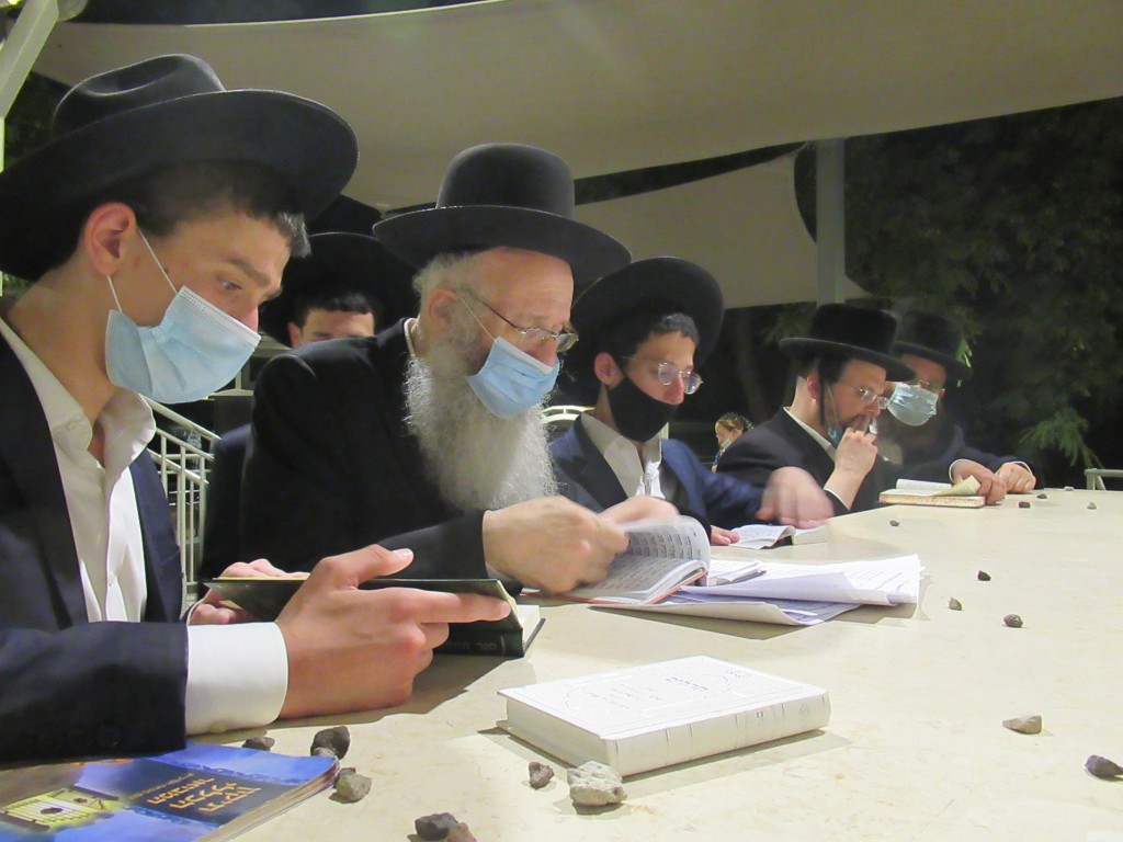 תיעוד: הגרי"א דינר והאדמו"ר מקוזמיר בקבר השל"ה