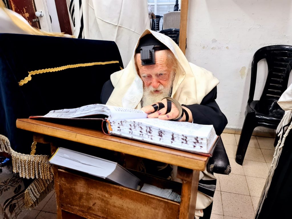 תיעוד מיוחד: שר התורה בתפילת שחרית הבוקר