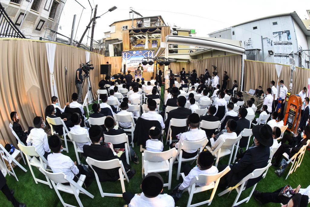 מעמד סיום מסכת כלאים ע"י ילדי ארגון זכרון חנה במעונו של מרן שר התורה