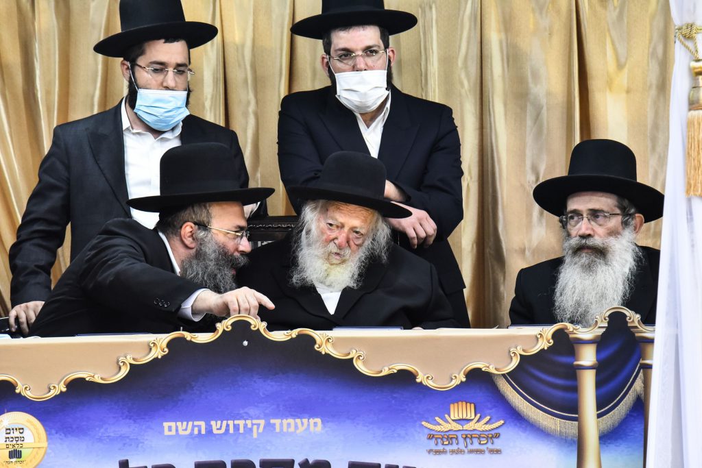 מעמד סיום מסכת כלאים ע"י ילדי ארגון זכרון חנה במעונו של מרן שר התורה