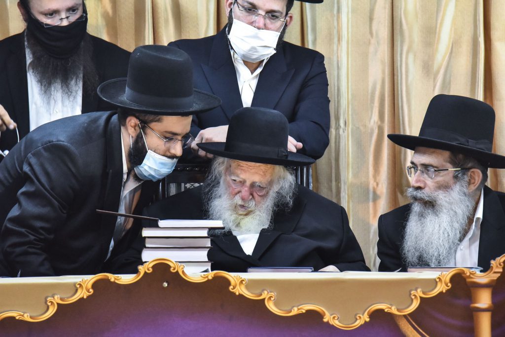 מעמד סיום מסכת כלאים ע"י ילדי ארגון זכרון חנה במעונו של מרן שר התורה