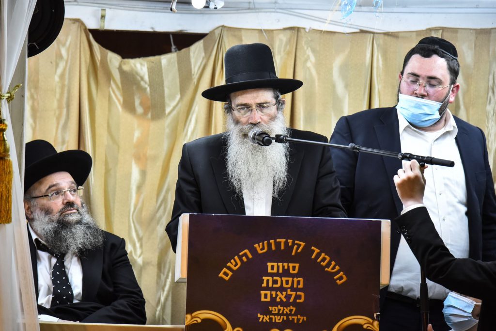 מעמד סיום מסכת כלאים ע"י ילדי ארגון זכרון חנה במעונו של מרן שר התורה