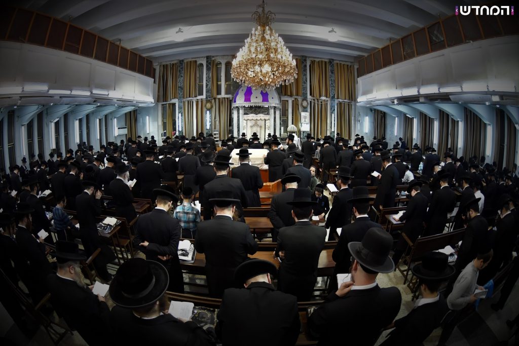 סליחות ראשונות בביהמ"ד סאטמאר בבני ברק • גלריה