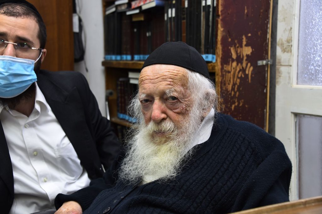 גלריה: שר התורה הגר"ח קנייבסקי בבדיקת ד' מינים