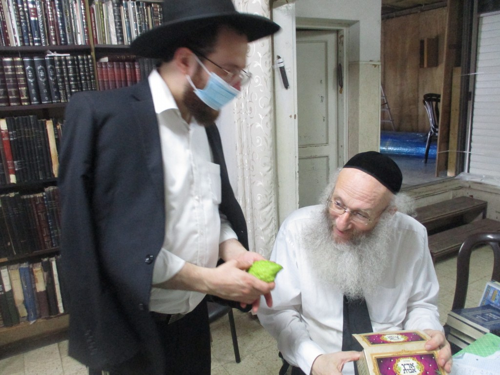 הפוסק הגרי"א דינר בהכנה לחג הסוכות