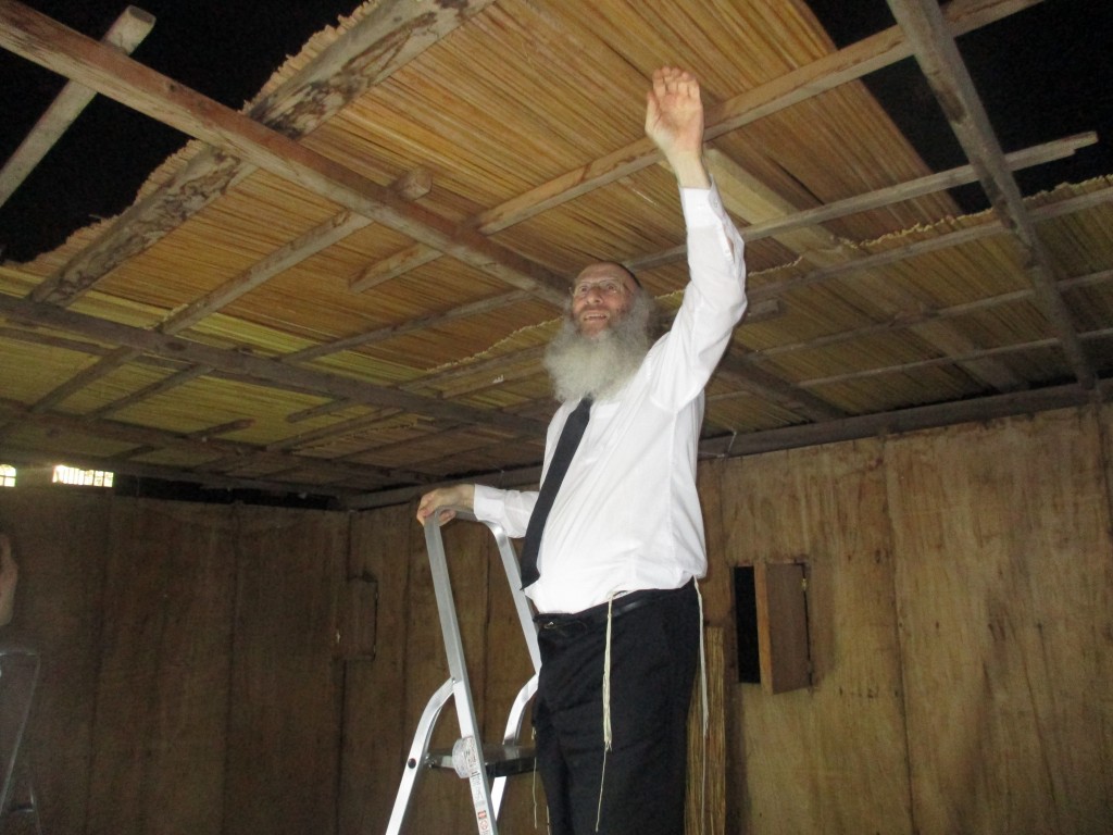 הפוסק הגרי"א דינר בהכנה לחג הסוכות