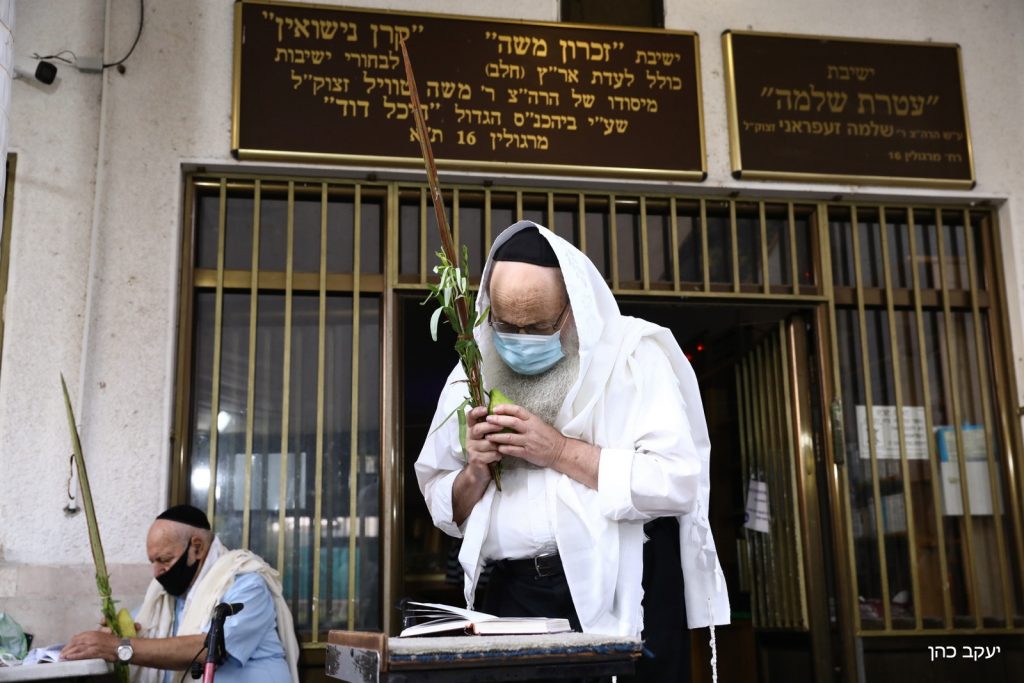 הגר"מ מאיה נטל לולב במרחב הפתוח • תיעוד