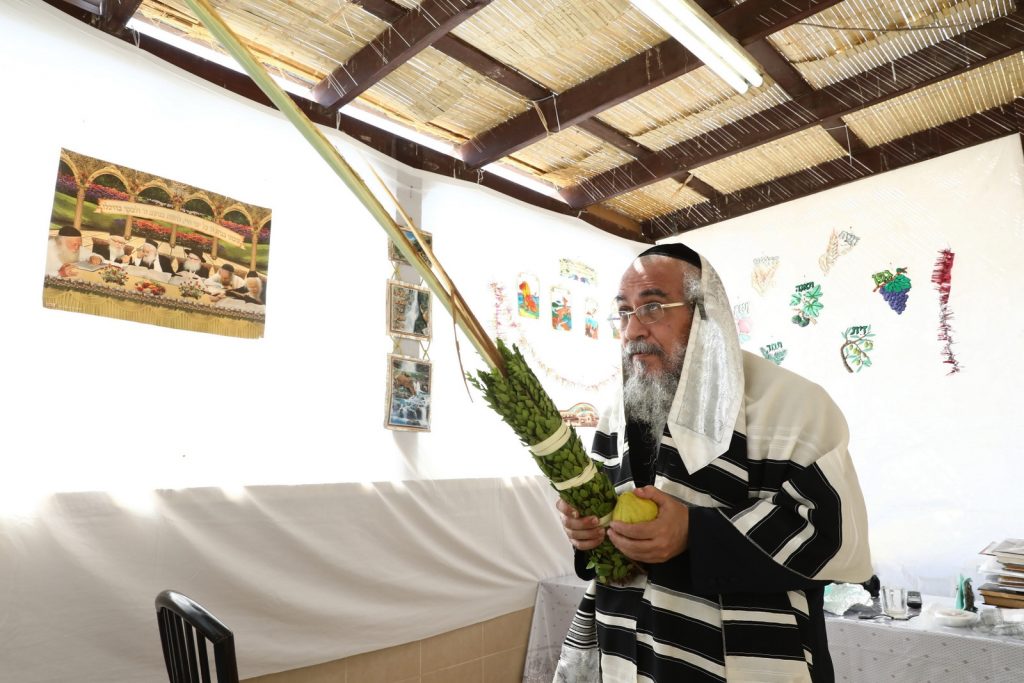 גלריה: הגר"י ראצבי בנטילת לולב גלריה: הגר"י ראצבי בנטילת לולב