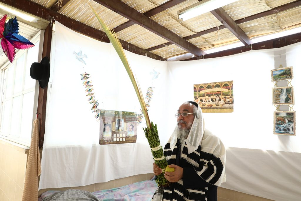 גלריה: הגר"י ראצבי בנטילת לולב גלריה: הגר"י ראצבי בנטילת לולב