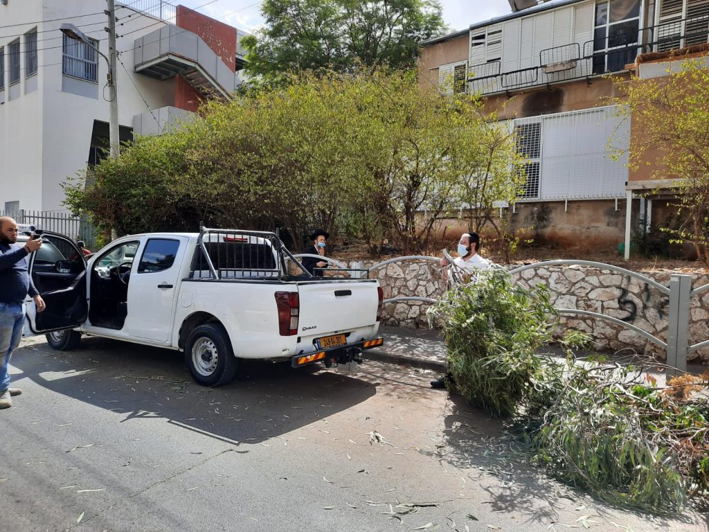 תיעוד: הרל"ש קוטף את הסכך של ראש הישיבה הגר"ג אדלשטיין תיעוד: הרל"ש קוטף את הסכך של ראש הישיבה הגר"ג אדלשטיין