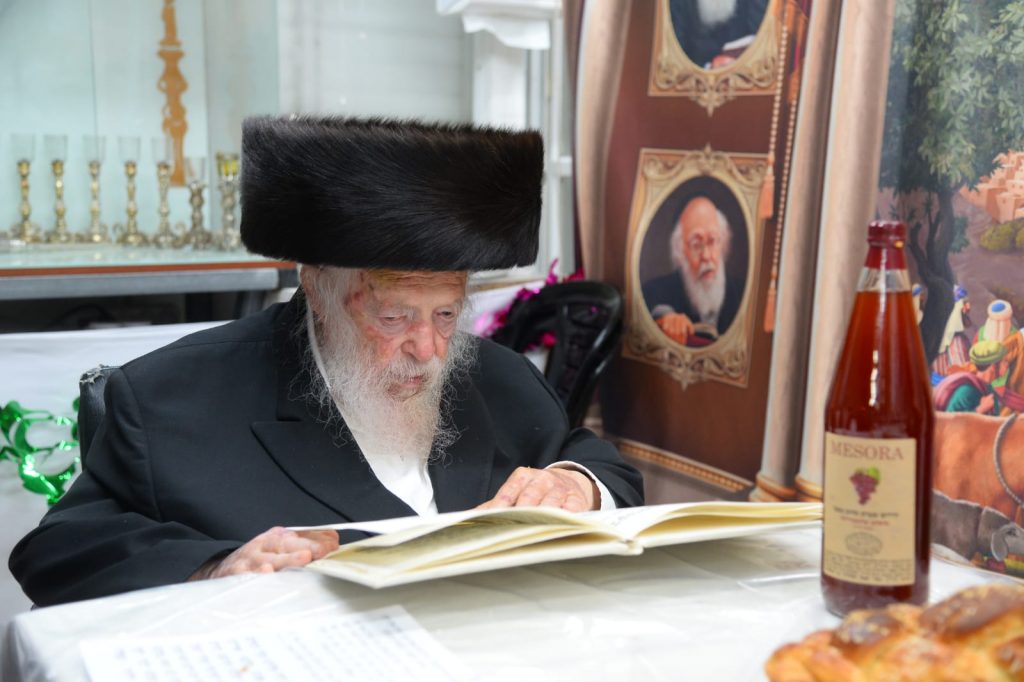 תיעוד: שר התורה בסוכתו הערב תיעוד: שר התורה בסוכתו הערב