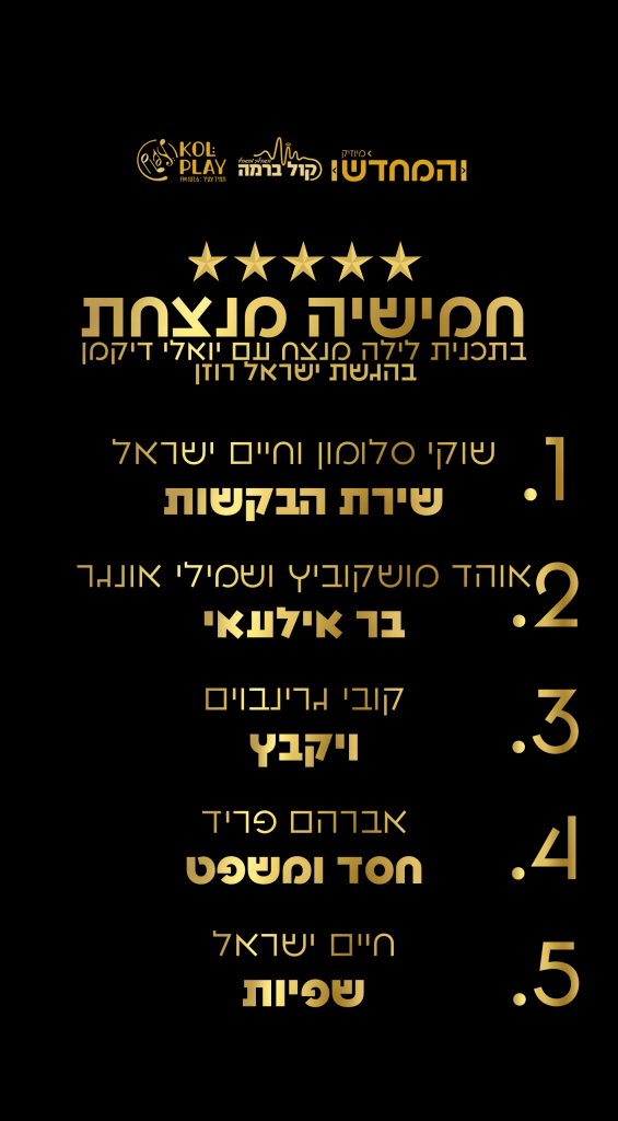 חמישיה מנצחת התוצאות