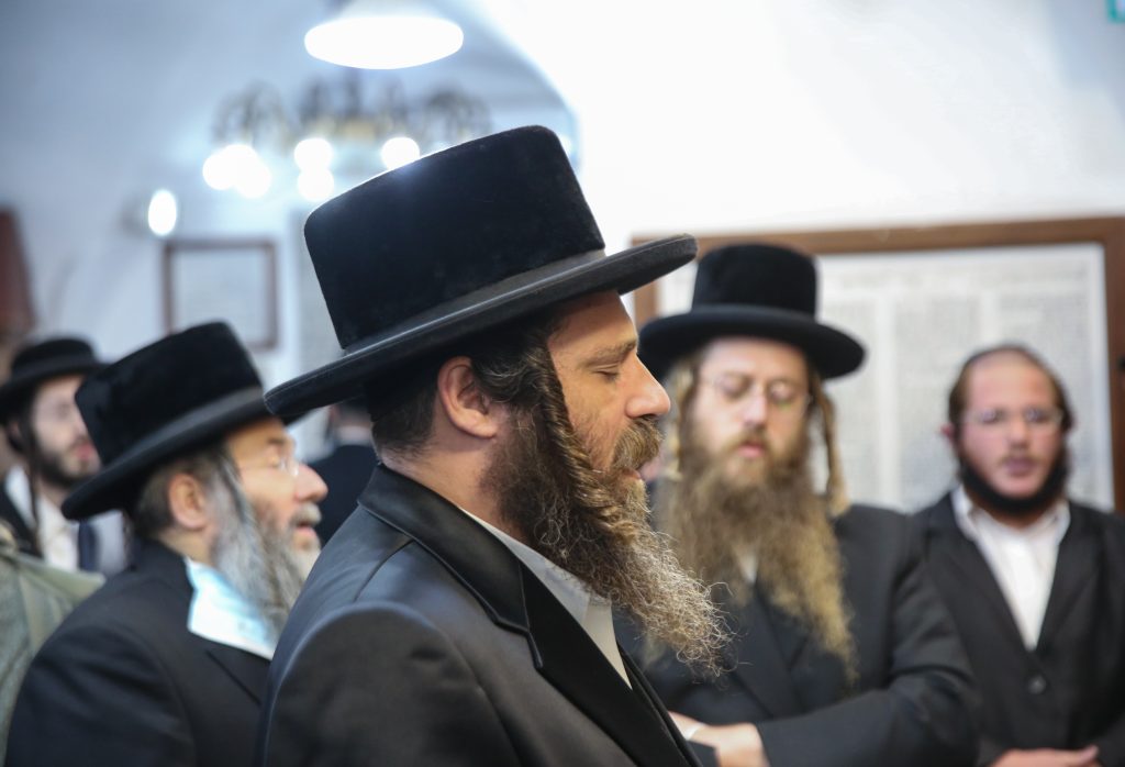 האדמו"ר מפיטסבורג הגיע לחלאקה בציון הרשב"י מירון