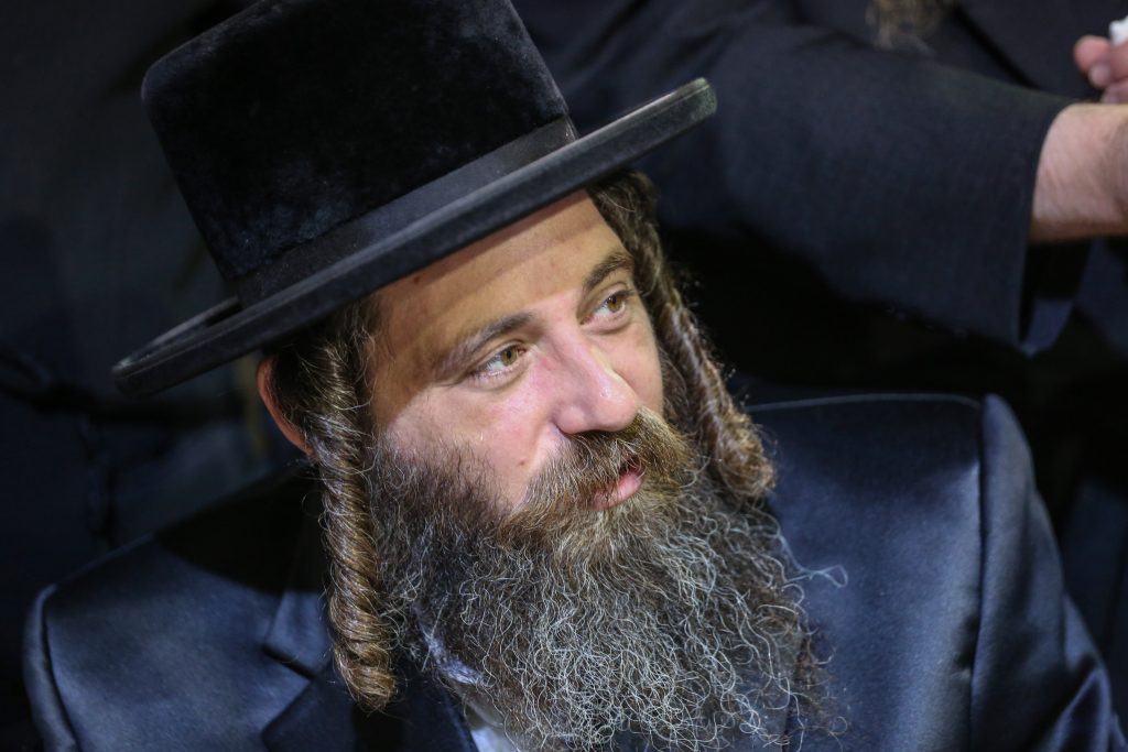 האדמו"ר מפיטסבורג הגיע לחלאקה בציון הרשב"י מירון