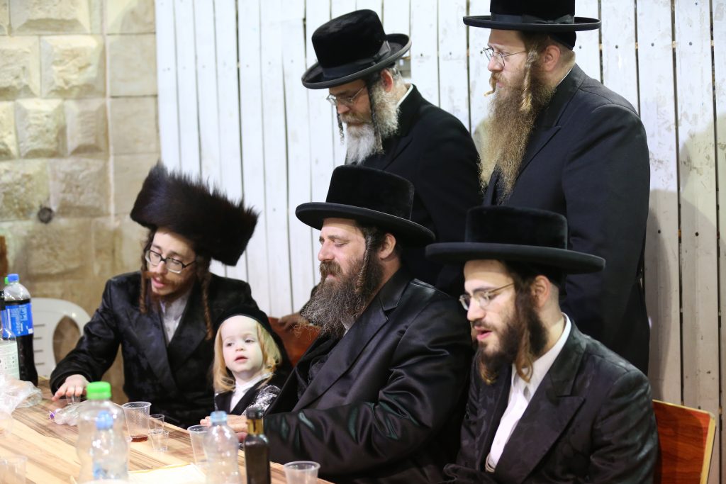 האדמו"ר מפיטסבורג הגיע לחלאקה בציון הרשב"י מירון