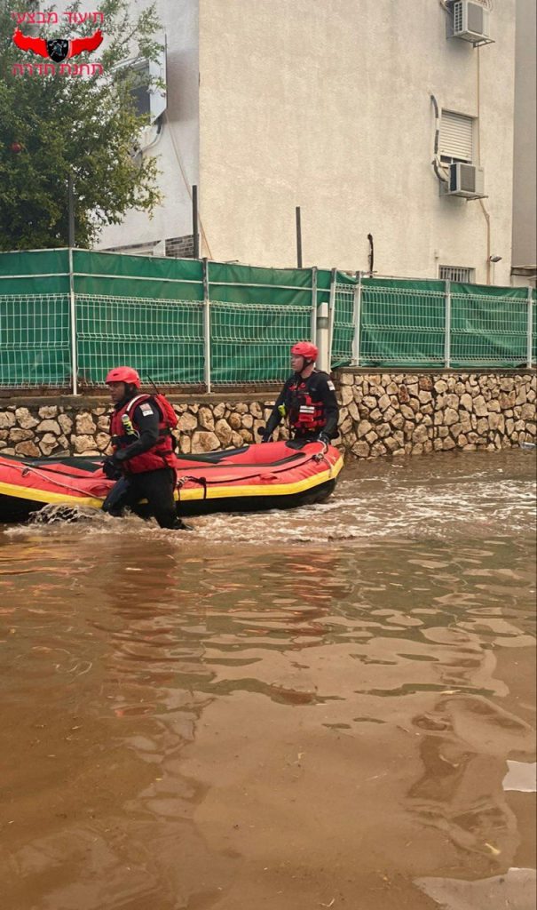 תיעוד ההצפות בחדרה: תחזית מעודכנת