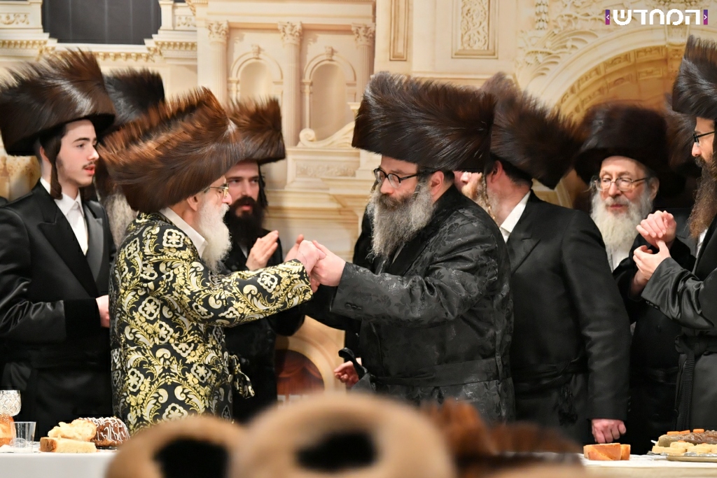 שמחת השבע ברכות בחצר חסידות ויז׳ניץ • גלריה