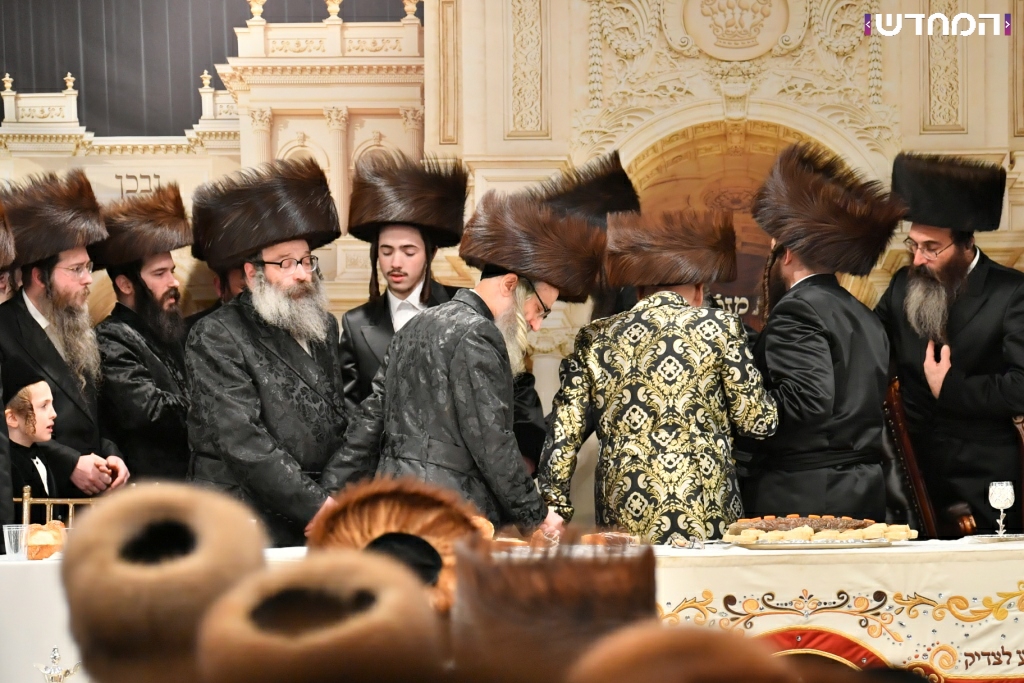 שמחת השבע ברכות בחצר חסידות ויז׳ניץ • גלריה