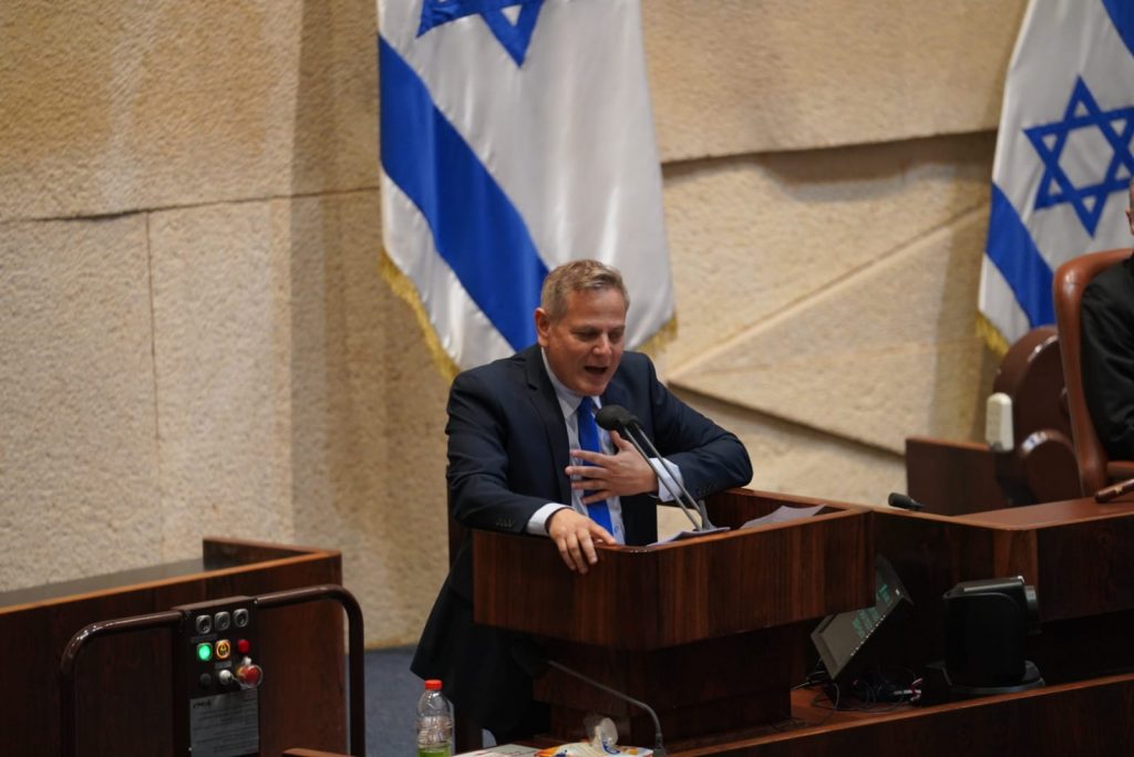 ההצבעה על פיזור הכנסת עברה בטרומית: בעד 61 נגד 54