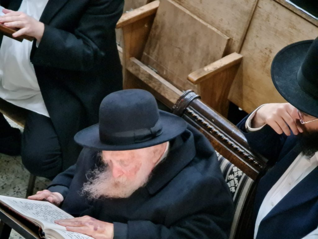 תיעוד: שר התורה התפלל לרפואת הגרמ"ד סולובייצ'יק